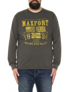 Maxfort T-shirt maniche lunghe 20148 ULTIME TAGLIE taglie forti uomo in promozione