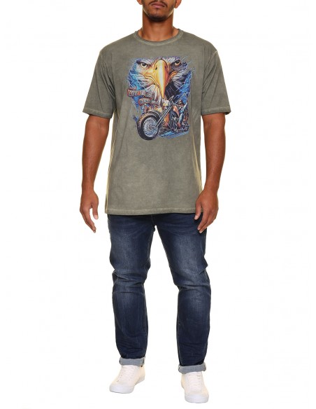 Maxfort T-shirt MOTORCYCLE 35611 taglie forti uomo