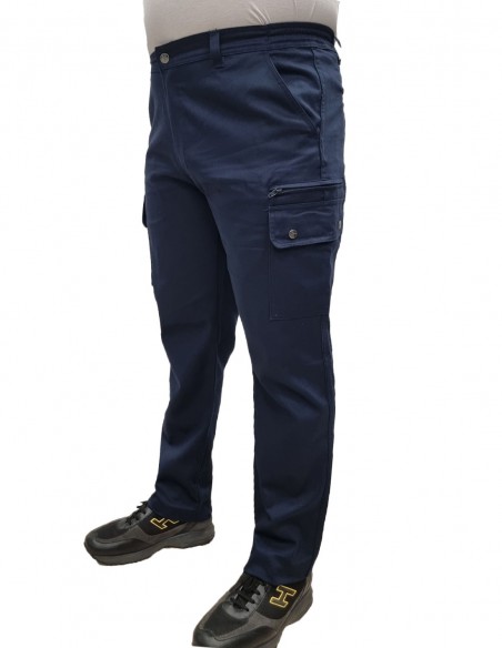 Profilo Moda Pantalone stretch cargo REST per taglie forti uomo