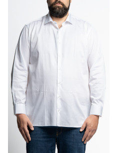 Camicia da cerimonia in puro cotone con collo francese P26021