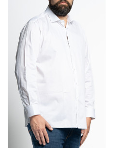 Camicia da cerimonia in puro cotone con collo francese P26021 2