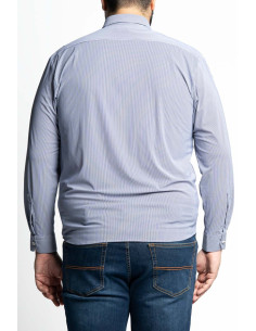 Camicia fantasia stretch no stiro a manica lunga P26026 2