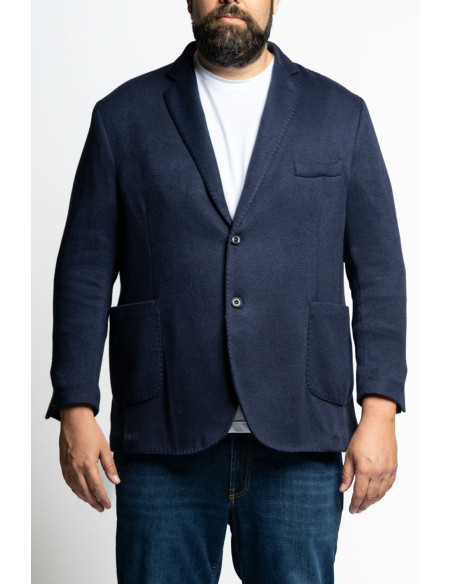 Blazer con mano lana a due bottoni e tasche applicate P26014