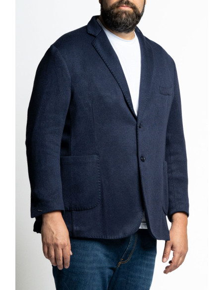 Blazer con mano lana a due bottoni e tasche applicate P26014