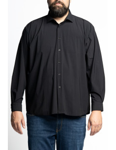 Camicia stretch no stiro in tessuto tecnico a manica lunga P26027