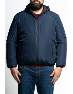 Giacca antivento impermeabile con cappuccio e zip M26W127