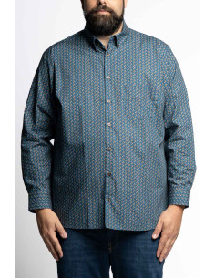 Camicia in cotone fantasia a manica lunga CORREGGIO 2